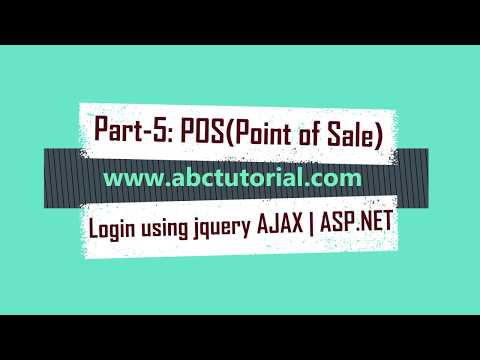 POS-5: Point of Sale Login using ASP.NET MVC AJAX | ASP.NET session based login | JQUERY