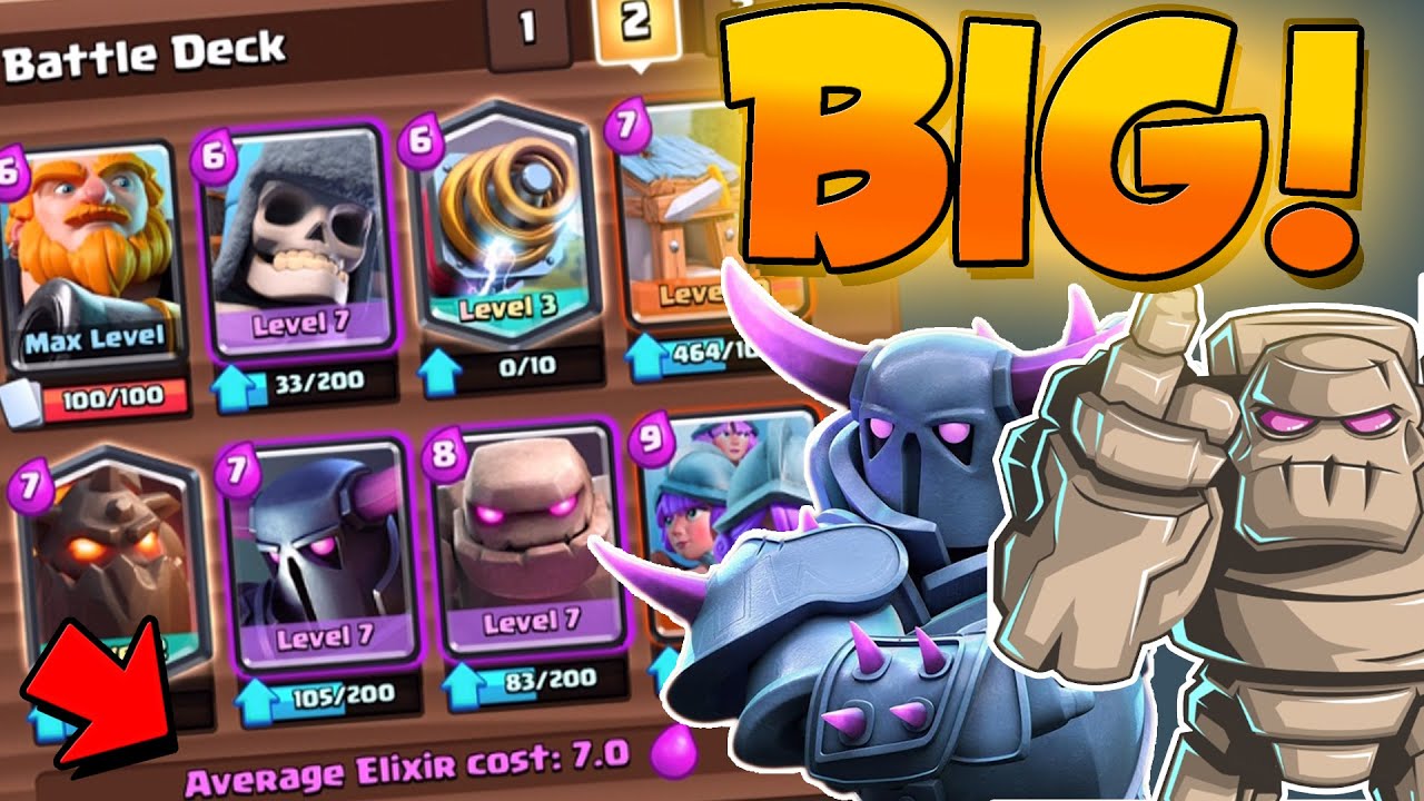 Clash Royale BIG 7 0 ELIXIR DECK Most Expensive Deck Ever SO TROLL Clash Royale BIG 7 0 ELIXIR DECK Most Expensive Deck Ever SO TROLL