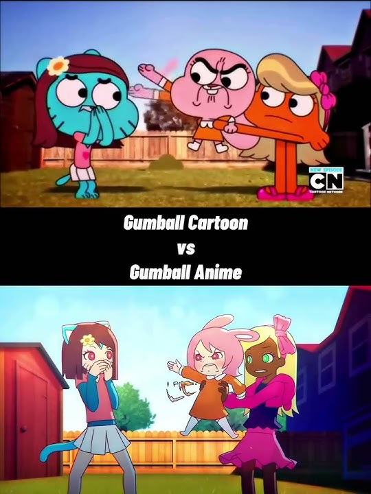 Gumball - Cartoon Version vs Anime Version #fyp #theamazingworldofgumball #tawog #anime #edit
