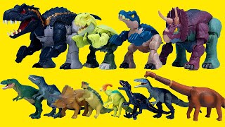 Jurassic world Dinosaurs Fierce changers, T-rex Indoraptor Brachiosaurus Ankylosaurus Baryonyx 변신 공룡