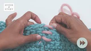 SEWING UP A STRAIGHT EDGE USING WHIP STITCH - CROCHET TUTORIAL