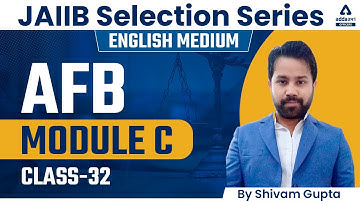 JAIIB Exam Preparation 2022 | JAIIB AFB English Medium | AFB Module C | Class 32