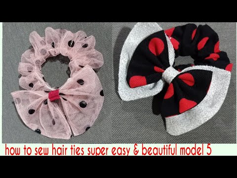 Cách may dây cột tóc siêu dễ & đẹp MẪU 5 l how to sew hair ties super easy beautiful model 5
