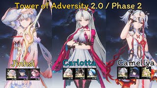 Tower Of Adversity 2.0 Phase 2 Carlotta, Camellya, Jinhsi Hypercarry Wuthering Waves