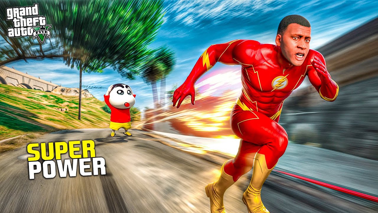 GTA 5: Franklin Got Super Powers Shinchan Is Shocked In Gta 5