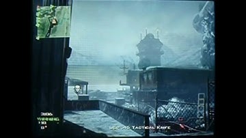 MW3 Epic Throwing Knife Kill On Outpost Playing Infected