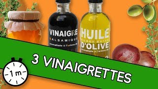 3 vinaigrettes - Astuce YouCook