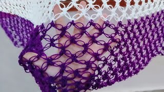 How To Crochet Light, Breezy Summer Curtain Made With Solomon knot