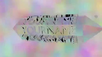 FREE Blender Colerful 3D SYNC Intro Template #3