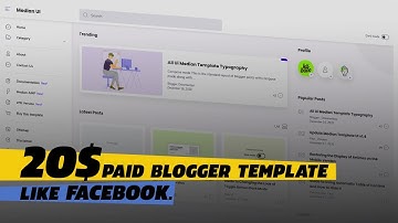 This 20$ Paid Blogger Template Looks Like Facebook | Free Download Link | Blogger Themes 2021