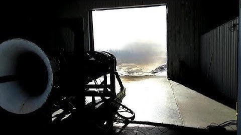 Afterburning Turbojet Run in Ice and Snow