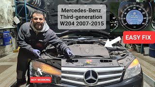 how to change front parking lamp on Mercedes C Class W204 #headlight
