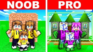 Having a NOOB vs PRO HACKER Family In Minecraft! screenshot 2