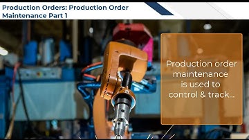Acumatica Cloud ERP Tips 169:  Production Orders  Production Order Maintenance Part 1