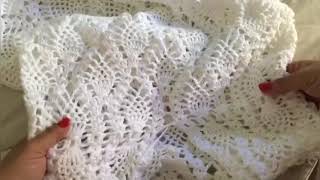 Wedding Dress, Made With 5 Skeins Of Anne Yarn.