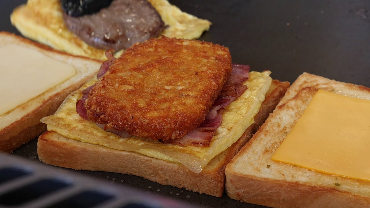 ⁣대만에 진출한 이삭토스트 / hashbrown bacon cheese toast / taiwanese street food