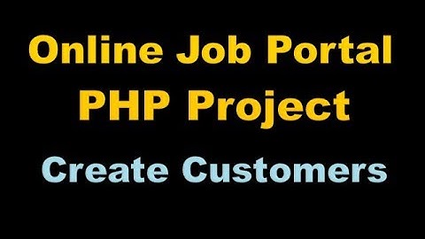 Online Job Portal Project In PHP - Php Project Tutorial (Hindi) - 5
