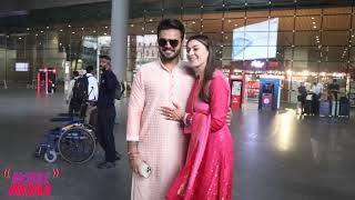 Newlyweds Hansika Motwani and Sohail Khaturiya arrive in Mumbai, Netizens welcome them with love