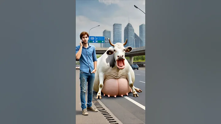 Pregnant cow rescued by doctors from city road #humanity #rescueanimals #cow #veternary #animals