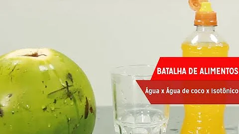 O que é melhor para hidratar água de coco ou Gatorade?
