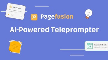 PageFusion | Prompter: AI-Powered Teleprompter with Smart Web Capture