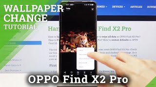 How to Set New Wallpaper on the Lock Screen on OPPO Find X2 Pro – Update the Lock Screen screenshot 5