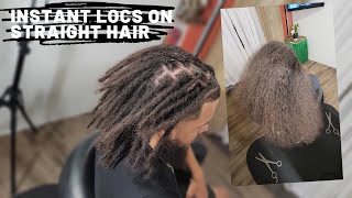 Instant Dread Locs on Straight Hair