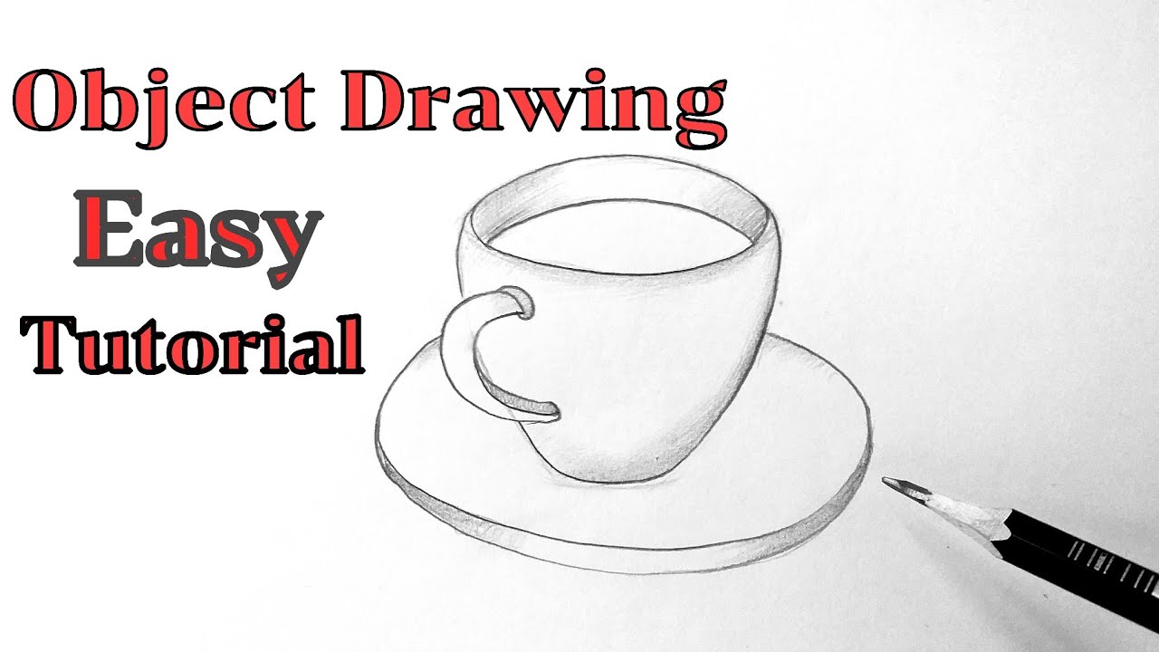 How to draw object drawing tutorial with pencil Easy basic drawing ...