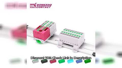 Wire Connectors Plug-in Terminal Block Spliceable One In Multiple Out Splitter Electrical Guide Rail
