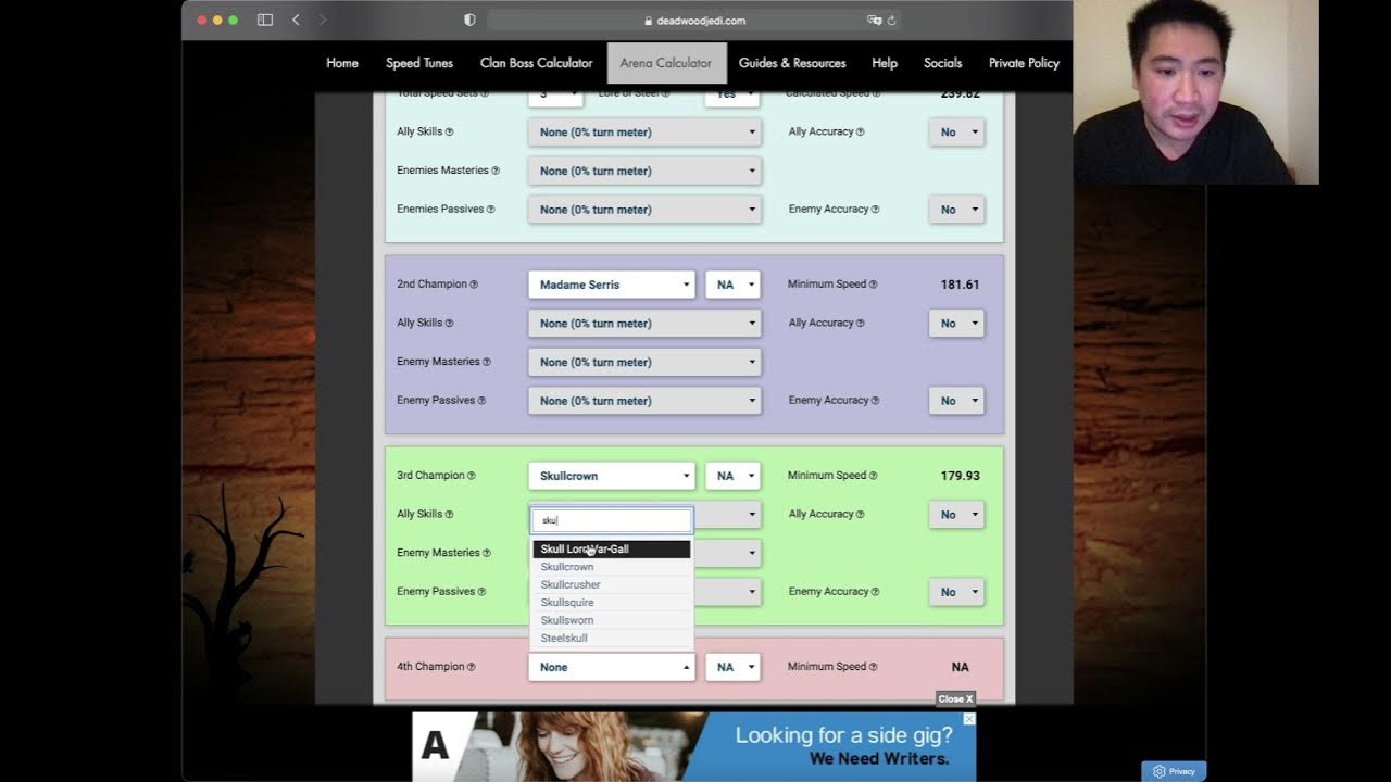 Arena Speed Calculator Raid Shadow Legends YouTube