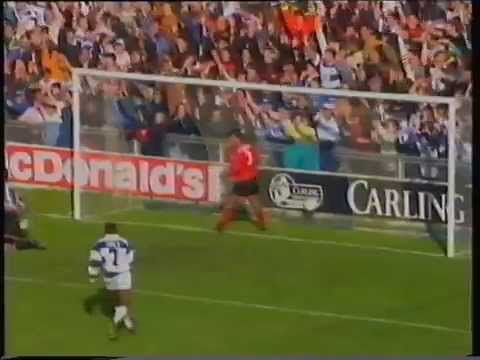 Devon White 1st Goal QPR v Ipswich Oct 1993 