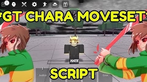 *NEW* 💪⚔️Roblox tsb script | GT Chara Moveset | Custom SFX, VFX, Animation, 5 Tool, Respawn Ability