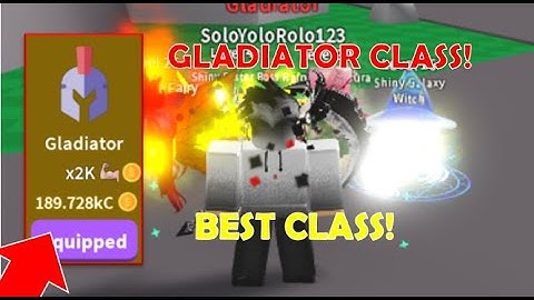 BUYING THE BEST CLASS IN SABER SIMULATOR! (GLADIATOR CLASS) Roblox Saber Simulator