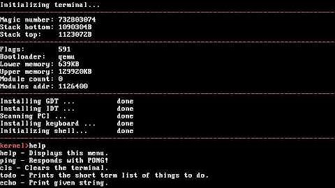 Simple x86 kernel demonstration [C + Assembly]