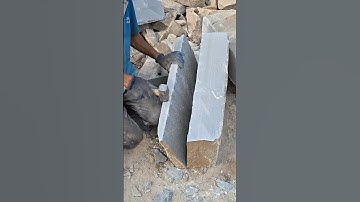 intelligent technique of splitting stones #shorts