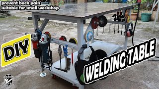 Must-Have Item on Workshop || Homemade Welding Table (Workbench) || Membuat Meja Las