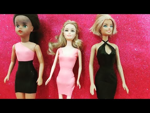 como fazer roupa para barbie com balao