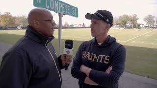 Dennis Allen exclusive interview pregame vs. Giants | 2023 NFL Week 15