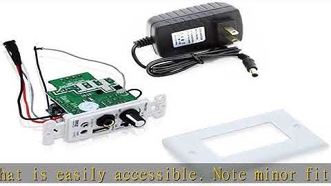 Pyle Wireless BT Receiver Wall Mount - 100W In-Wall Audio Control Receiver w/ Built-in Amplifier, U