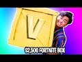 UNBOXING a $2500 GOLDEN Fortnite Mystery Box!