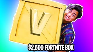 UNBOXING a $2500 GOLDEN Fortnite Mystery Box!