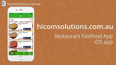 Restaurant Fastfood ios app source code for sale