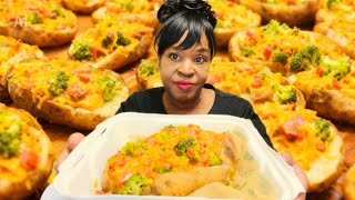 McAlister’s Huge Veggie Potato Mukbang | #mukbang #delicious #food
