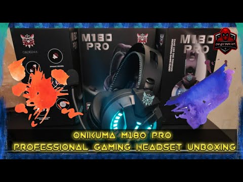 Onikuma M180 Pro Professional Gaming Headset Unboxing