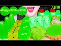 ASMR GREEN FOODS *GRAPE JELLY, GUM, GREEN TEA RICE CAKE, TART 포도 젤리, 껌, 녹차 찰떡 먹방 EATING SOUNDS