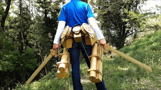 進撃の巨人/Attack on Titan/ダンボールで立体機動装置を作る/Survey Corps 3D  Manoeuver Gear Cardboard DIY