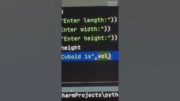 volume of cuboid in Python 🌸