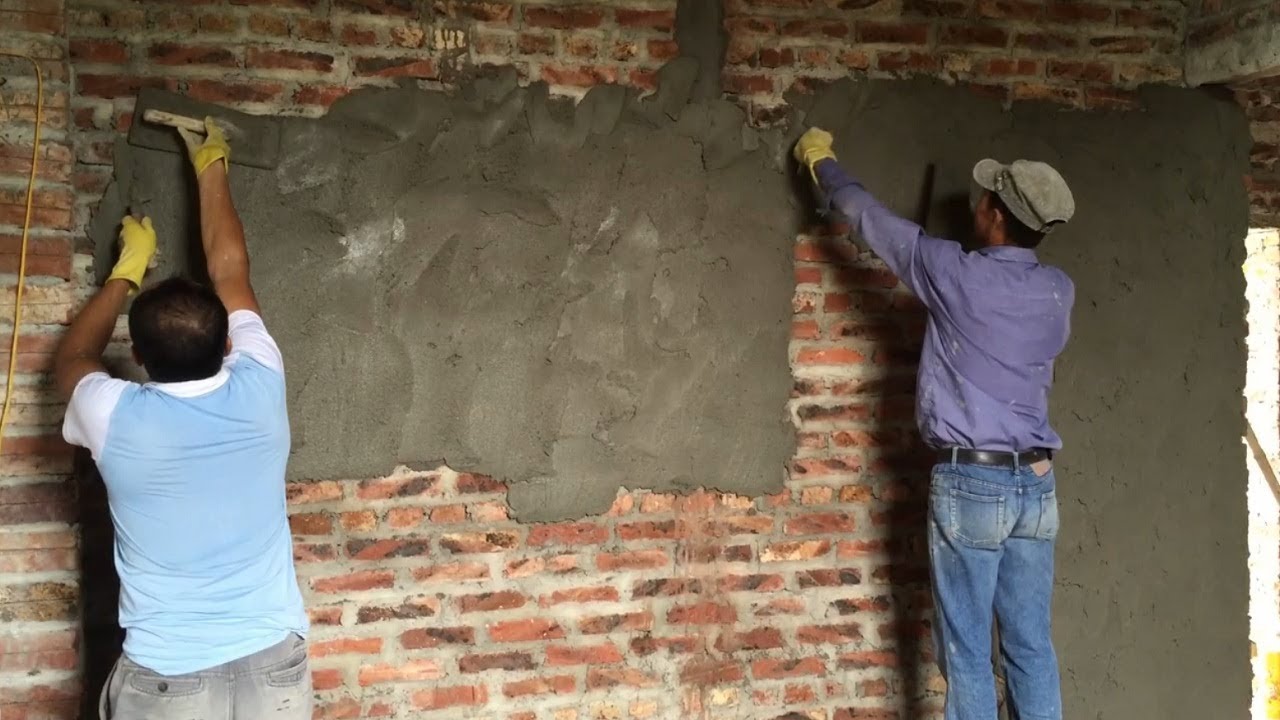 How To Rendering A Wall With Mortar - Sand And Cement Rendering On