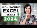Highincome excel skills worth learning in 2024 free file