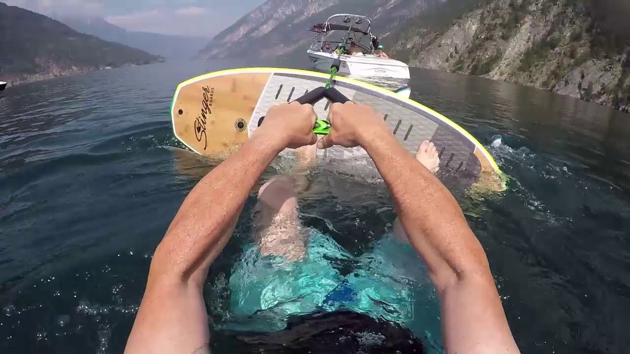 How To StandUp On A Wake Surf Foil Board YouTube